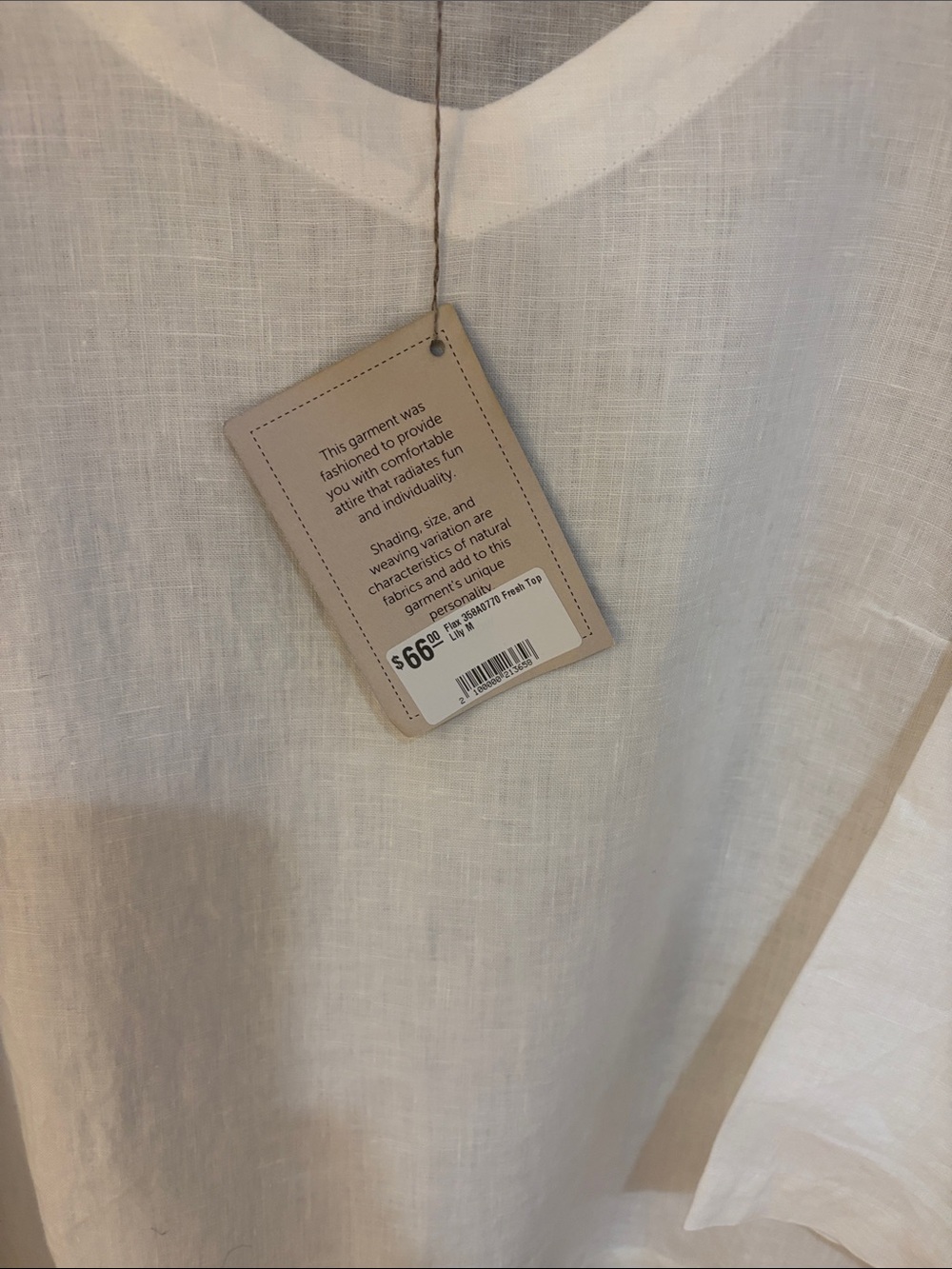 FLAX LINEN TOP - Picture 2 of 4
